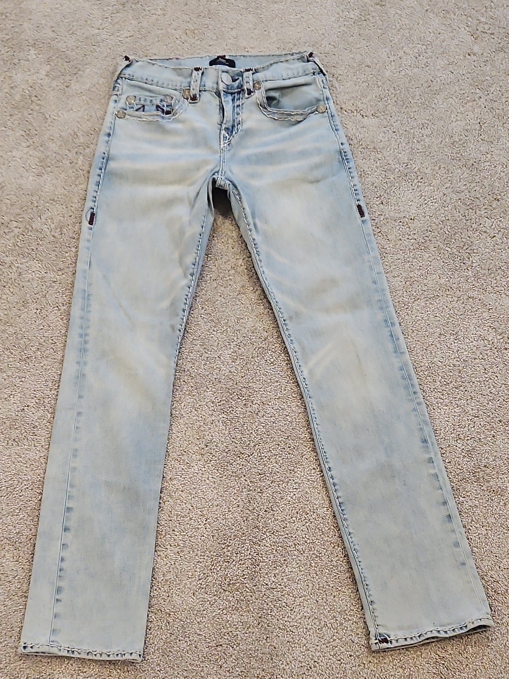 True Religion Light Blue Men's Relaxed Jeans